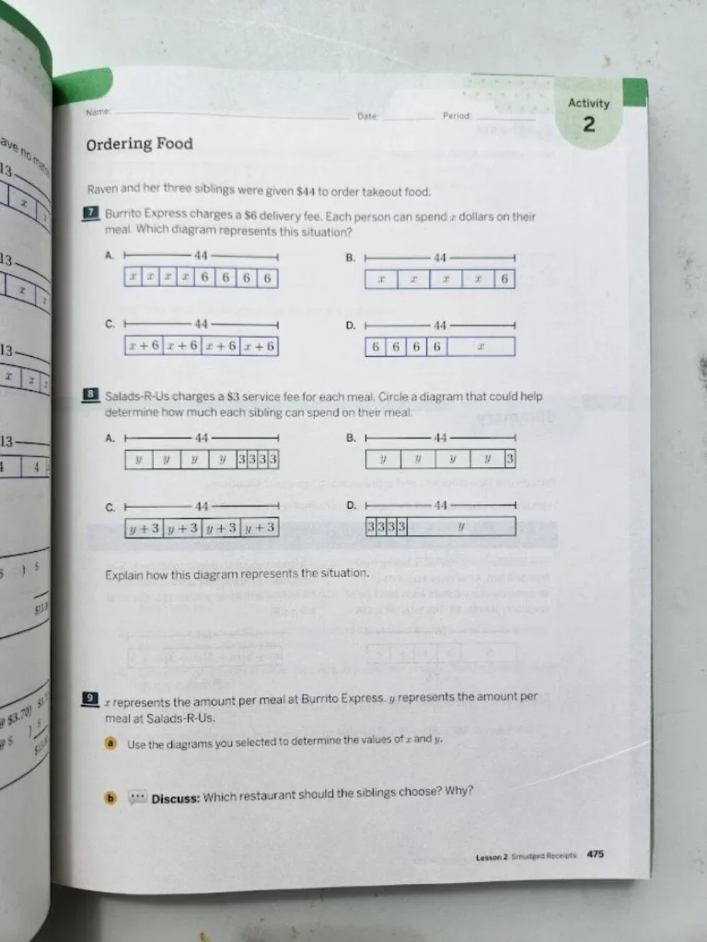 Amplify Desmos Math Grade 7 Volume 2 California Student Edition Book Workbook Ma